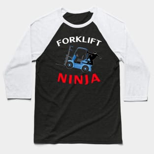 Forklift Ninja NFWBR Forklift Operator T-Shirt Baseball T-Shirt